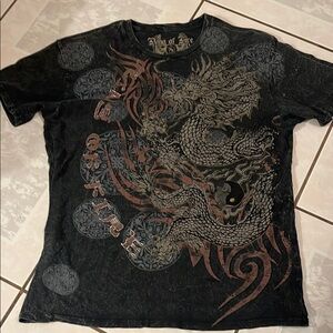 Ring of Fire Black and Brown Dragon Tee